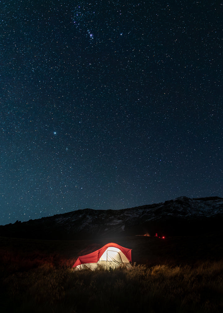 Camping under the stars